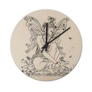 The Flora Fairy Wooden Wall Clock